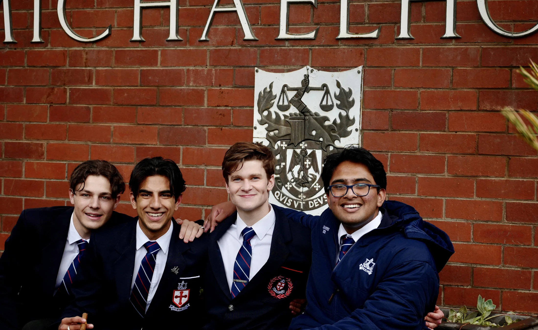 Kiyan with Michaelhouse classmates